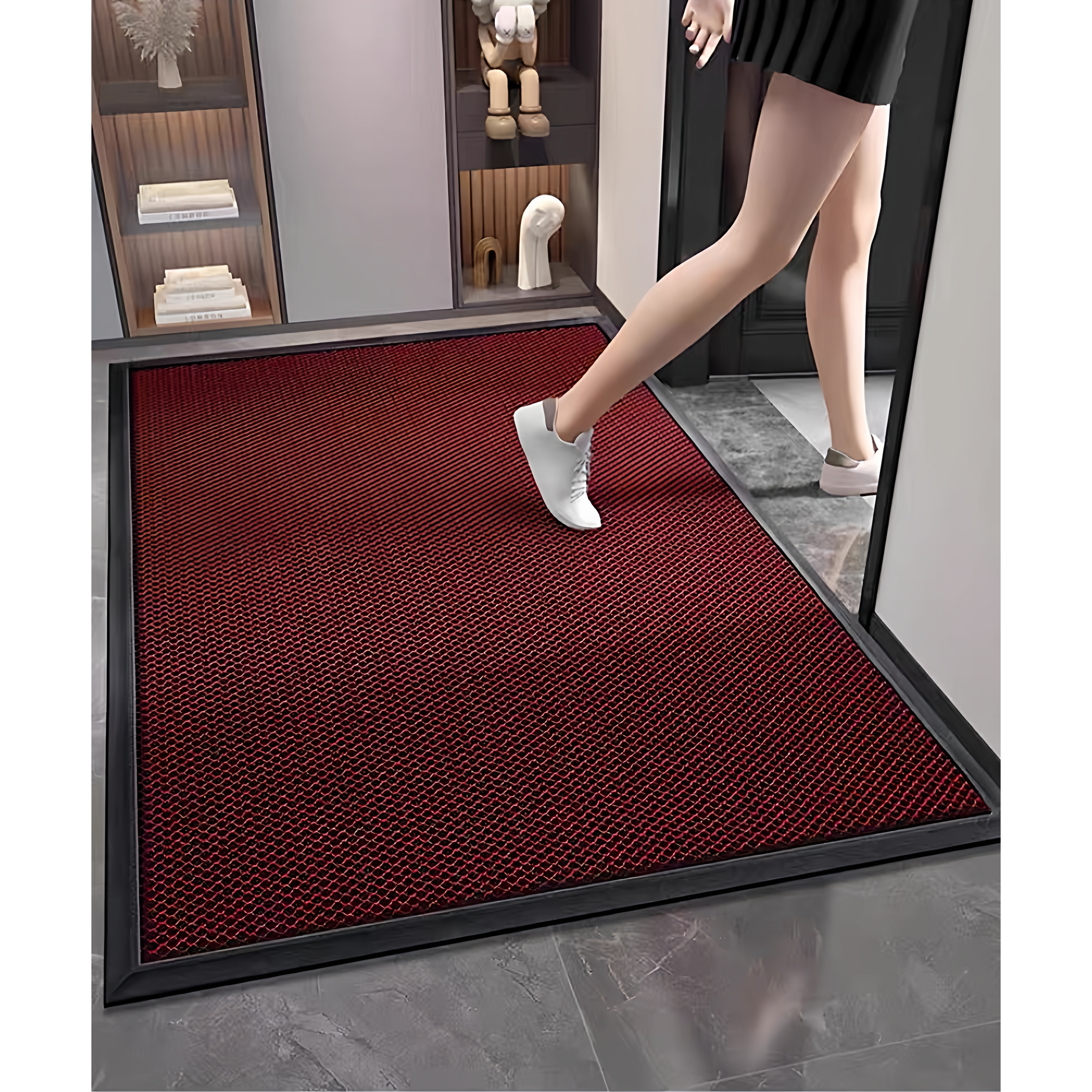 简约弹力丝圈橡胶入户门地垫耐磨