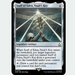 万智牌  acr 密室钥匙伊甸权杖 staff of eden, vaults key