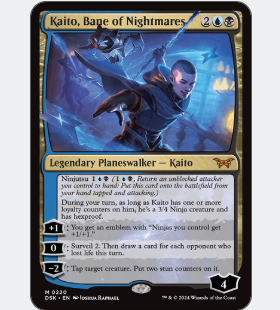 DSK 220 梦魇克星魁渡 万智牌 Kaito, Bane of Nightmares 闪