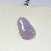 如意坊 天然缅甸A货翡翠冰糯种紫罗兰小吊坠镶件挂件送证260310