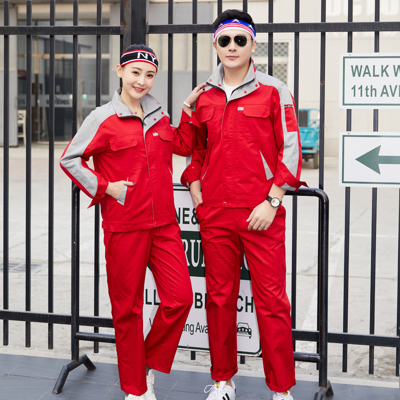 spring and autumn man workshop go to work Factory clothing Mechanic Architecture construction site Labor uniforms customized Mechanic Worker Warehouse coverallin the Men's clothing, Set , Tooling uniform  category - from Buy2taobao.com to provide professional Taobao agent buy service