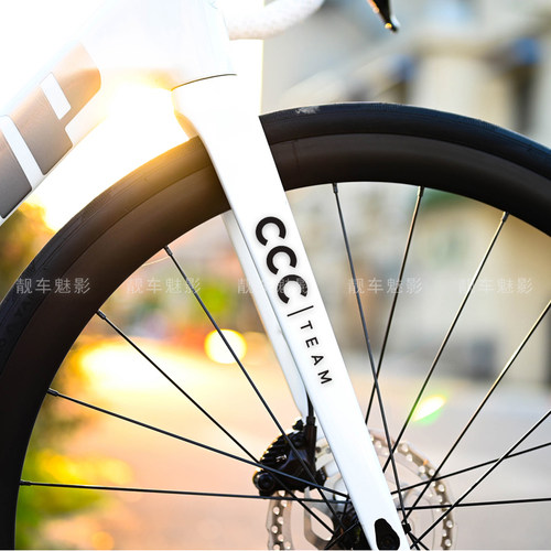 前叉单车贴纸公路车架反光贴