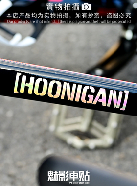 靓车魅影 HOONIGAN个性创意自行车摩托车电单车防水反光车贴