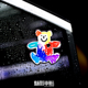 卡通熊 车贴 可爱趣味手绘 防水 汽车摩托电动车贴 反光 魅影车贴
