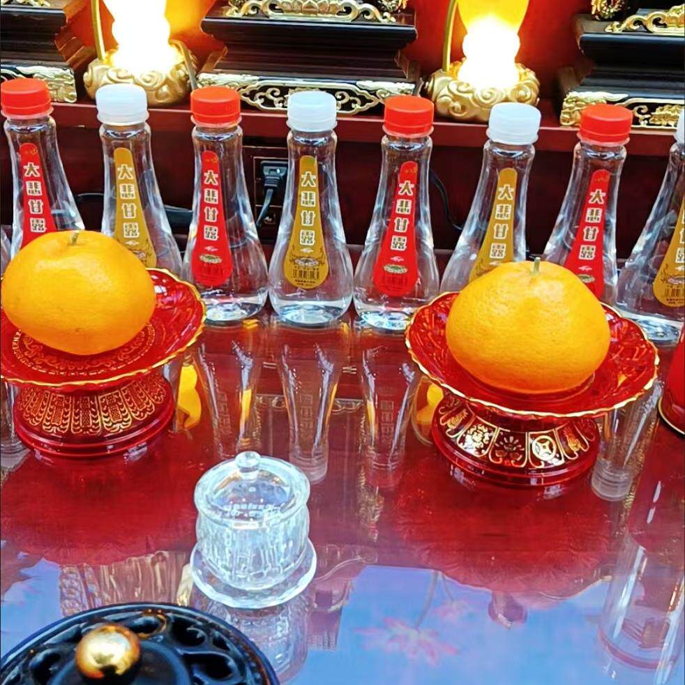正品大悲甘露水拜拜寺庙礼佛260ml多规格整箱天然山泉水闽湖
