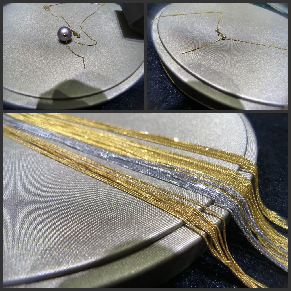 18k肖邦链针式调节链项链女款