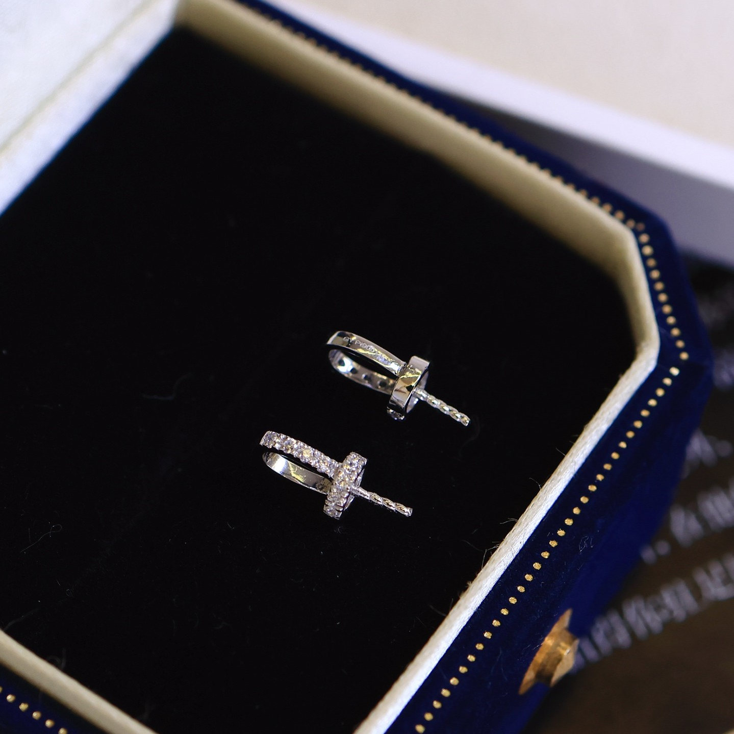 铂金万能吊坠奶嘴空托6分钻石扣diy配件PT900百搭实用鉴定证