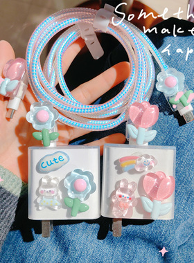 适用于OPPOReno13/reno12proFindX8数据线保护套findN5充电线缠绕