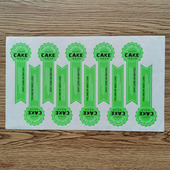 烘焙专家贴纸蛋糕点心甜品西点糕点甜点盒封口标贴长条不干胶标签