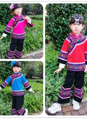 滇七彩女民族风彝族衣服裤子套装