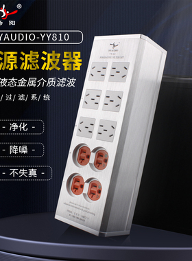 台湾YYAUDIO 发烧级电源滤波器HiFi音响电源插排抗干扰电源净化器