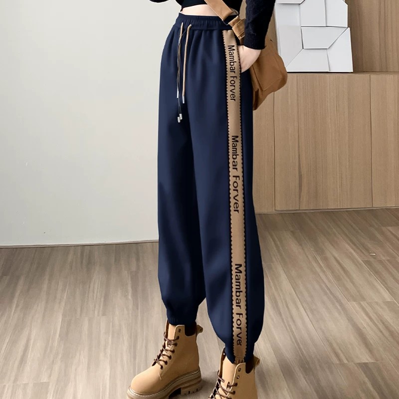 女童秋冬一体绒卫裤2026新款