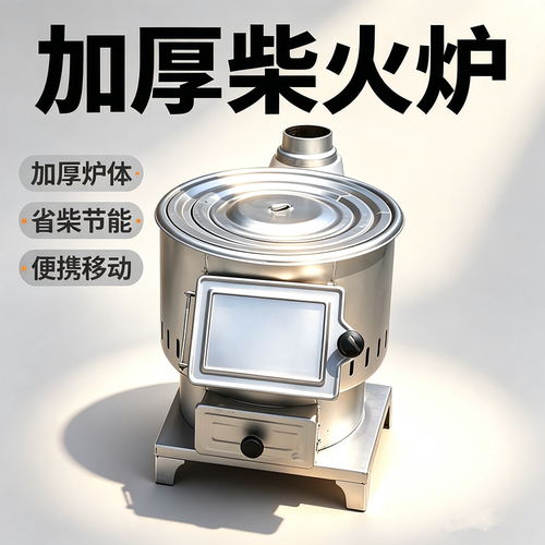 海林加厚便携省柴节能取暖炉