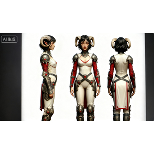 Nano Banana Grok Tripo3d AI Meshy图片生成3D打印动漫山羊女