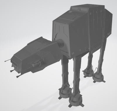 星球大战 ATAT 天行者 机器狗 细节超多 3D打印 树脂 任意比例