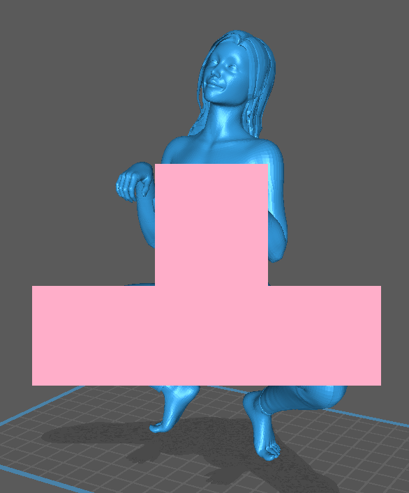 人体艺术模型蹲姿女人绘画参考人体3d打印女人体模型任意比例模特