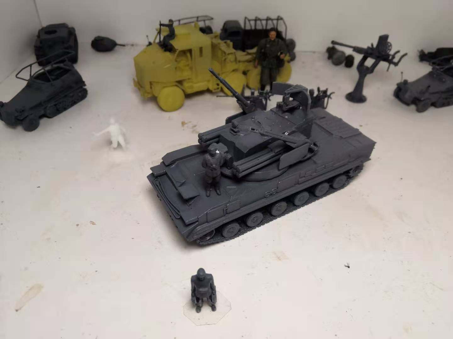 俄罗斯  通古斯卡 自行防空火炮 1/72 1/48 1/100 87 3D打印 树脂