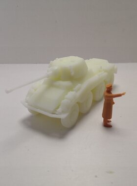二战 德国 美洲豹 puma 装甲车 sdkfz234 微观世界工作室 3D打印