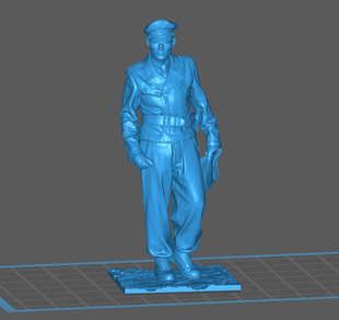 144 二战德国军官1树脂模型