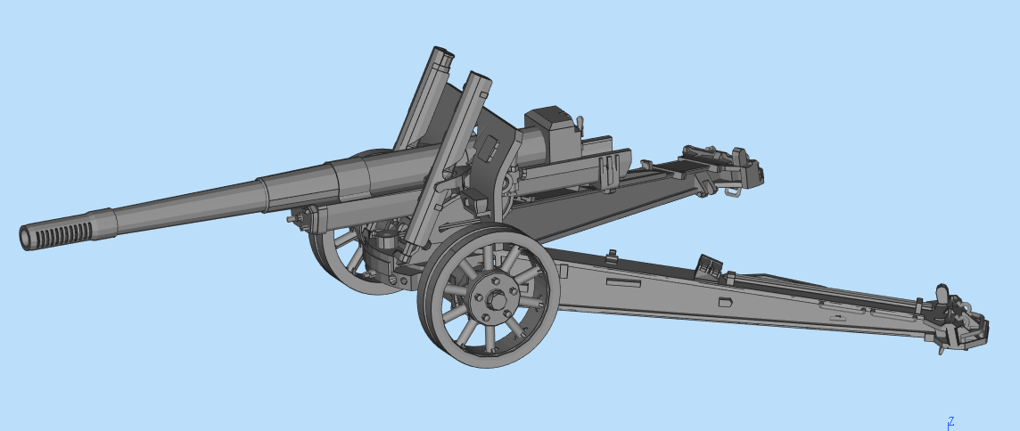 1/72 二战 苏军 ml-20 152mm howitzer 远程火炮