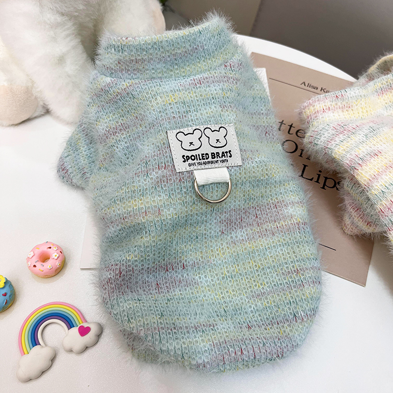 新款秋冬狗狗猫咪毛衣比熊泰迪博美约克夏小型犬宠物冬天保暖衣服