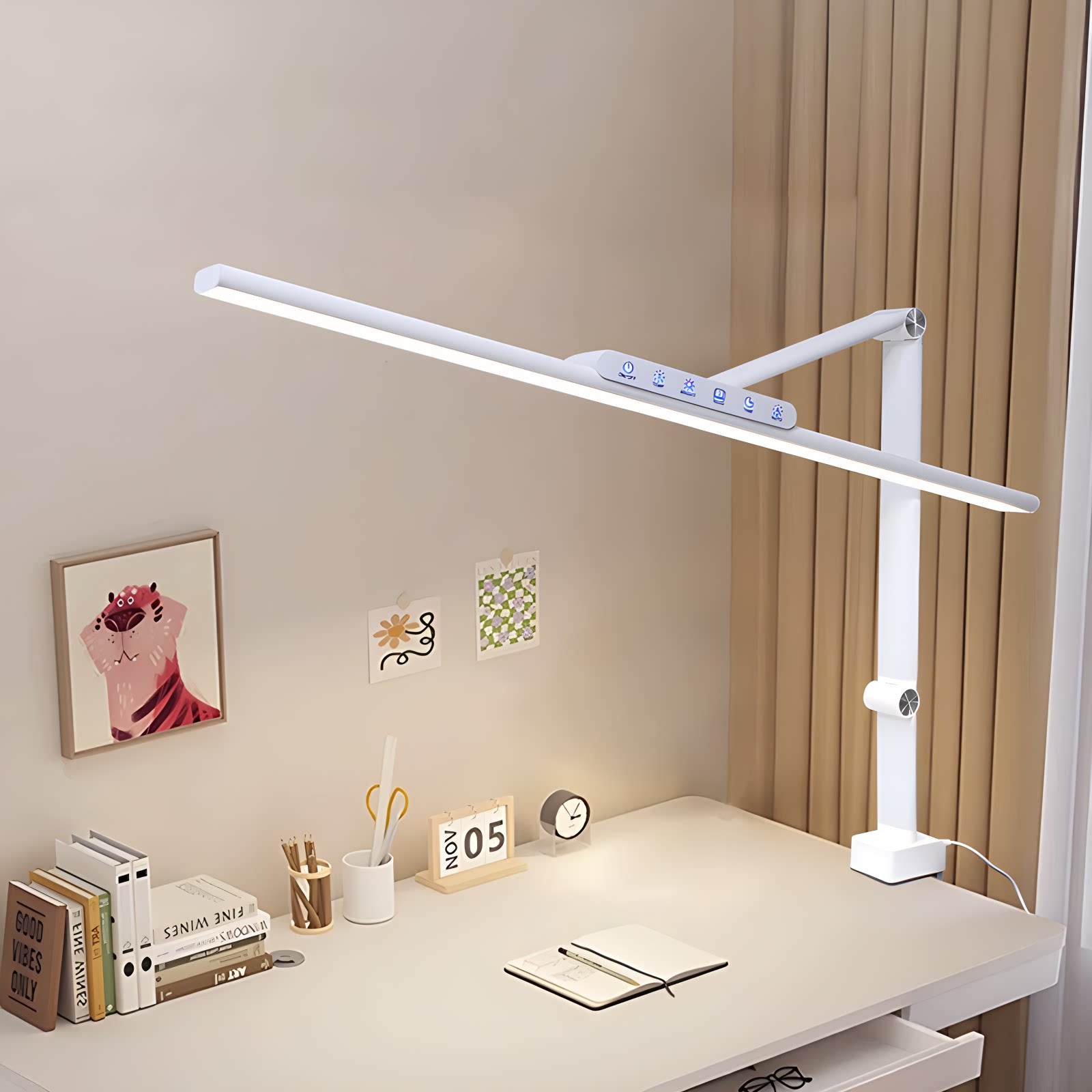 美睫纹绣灯美容美甲无影工作纹眉嫁接放大led超亮插电式护眼台灯