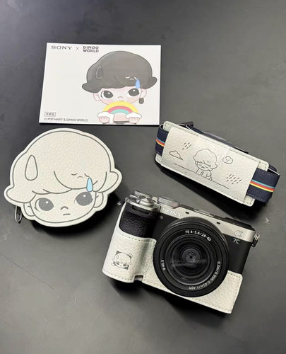 索尼E10M2K AC7II泡泡玛特限量版相机专用皮套包ZVE10II相机皮套