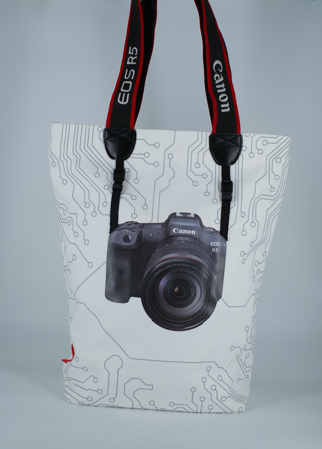 佳能新品限量帆布包EOS R5相机造型时尚个性帆布包
