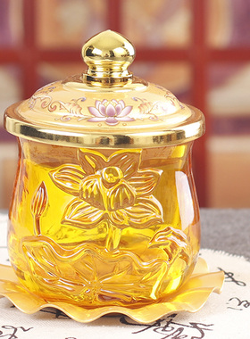 合金佛前观音菩萨家用供水杯