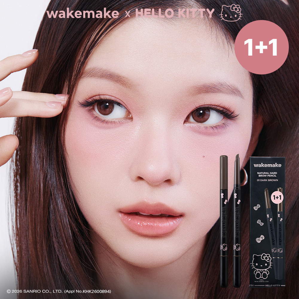 hellokitty 1+1 泰妍韩国wakemake砍刀眉笔刀锋线条自然灰野生眉