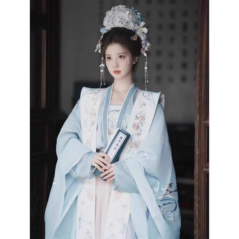 囿见霓裳 原创宋制女汉服 绝美大袖衫霞帔齐腰襦裙仙气飘飘夏套装,女装/女士精品,汉服套装,淘宝优惠券,粉丝福利购,淘宝优惠卷