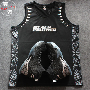 安踏黑豹漫威联名KT3黑豹 天使之城 KT3情人节高帮汤普森篮球鞋