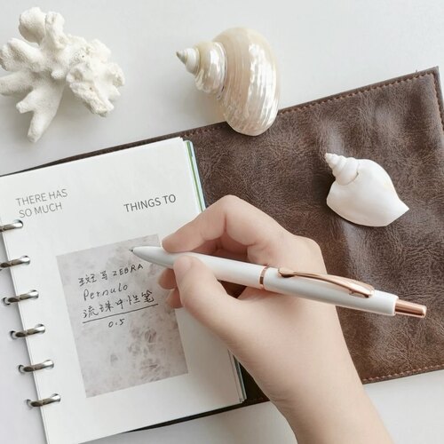 日本时尚金属0.5流珠中性笔ZEBRA