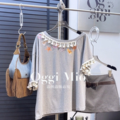 2025夏季 T恤女上衣 百搭显瘦一字肩短袖 新款 时尚