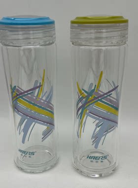 江浙沪哈尔斯彩纹不烫手玻璃杯