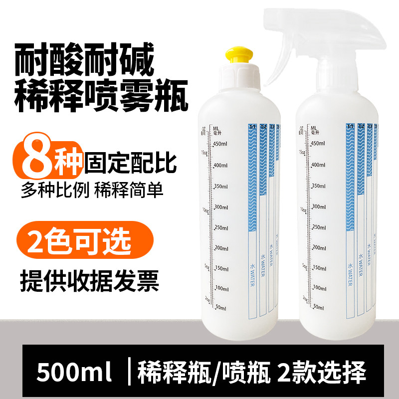宠物猫咪狗狗洗澡沐浴露浴液专用稀释比例瓶1比40稀释瓶喷瓶500ml