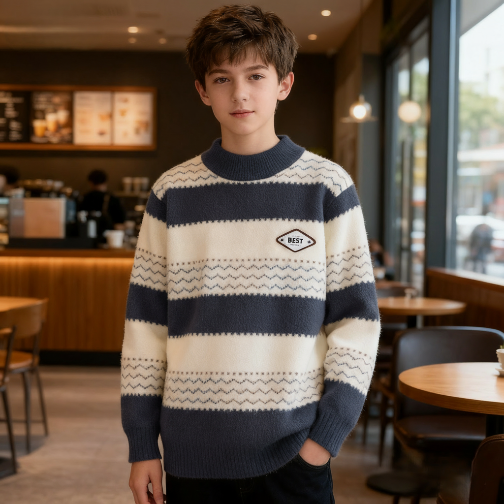 儿童装男童毛衣加厚秋冬款