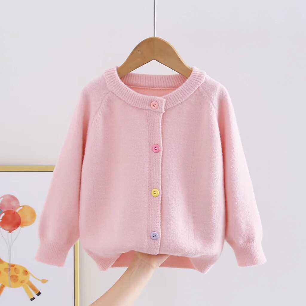 毛衣外套秋季百搭新款糖果色洋气