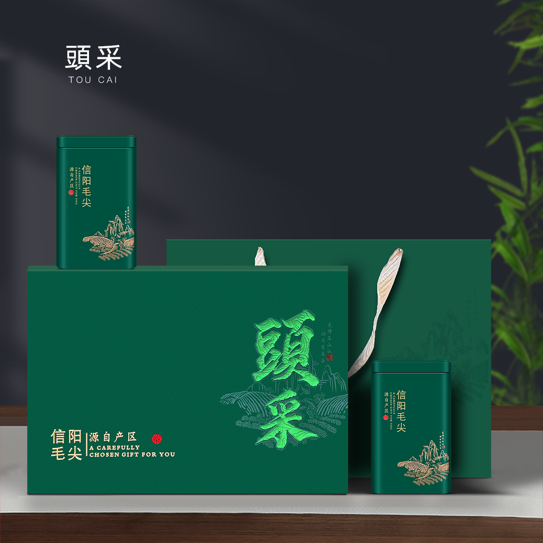 半斤两听礼盒信阳毛尖专用新款整箱20套批发送铝箔袋标签不带茶叶
