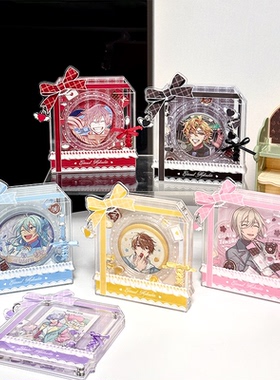 b品5折 气球暖暖星 现货小丝带吧唧砖亚克力收纳谷美透明保护壳