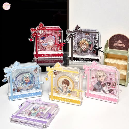 b品5折 气球暖暖星 现货小丝带吧唧砖亚克力收纳谷美透明保护壳