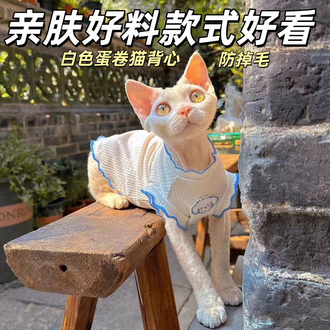 夏季空调服猫咪防掉毛背心