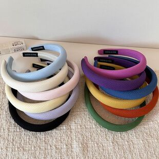 秋冬糖果色发箍甜美百搭发卡布艺海绵头箍少女发饰日韩发箍洗脸用