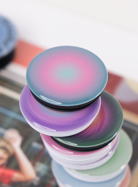 【拍3免1】渐变撞色滴胶气囊手机支架iPhone伸缩桌面折叠苹果12