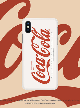 原创复古可乐iPhoneXs Max手机壳苹果XR 8Plus磨砂软全包7保护套
