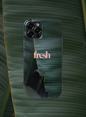 Fresh芭蕉叶简约iPhone12Pro苹果11mini手机壳Xs光面MAX软保护套R
