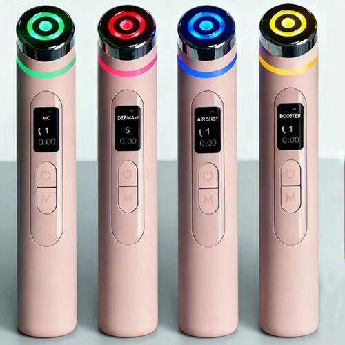 面部提拉紧致抗衰仪器家用导入仪红蓝光美容仪器微电流脸部按摩仪
