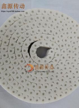 工程塑料RSPC40 60PC输送SMT链条传动短节距耐磨防静电链条白黑色