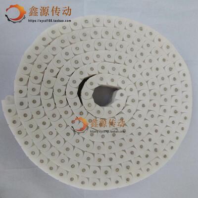 工程塑料RSPC40 60PC输送SMT链条传动短节距耐磨防静电链条白黑色