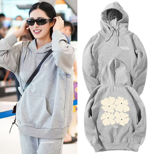 Wonder外套上衣服 卫衣女Always Lingorm邝玲玲同款 宽松加绒连帽衫